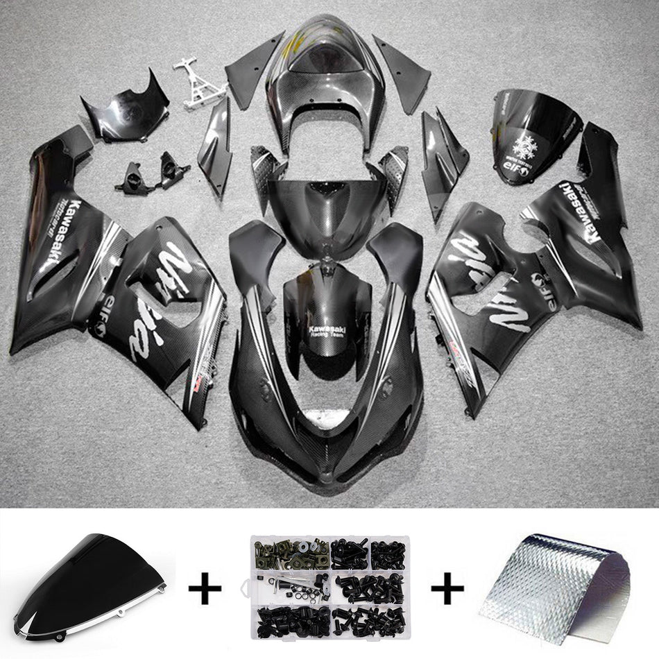 Verkleidungssatz aus ABS-Kunststoff, passend für Kawasaki ZX6R 636 (2005-2006)