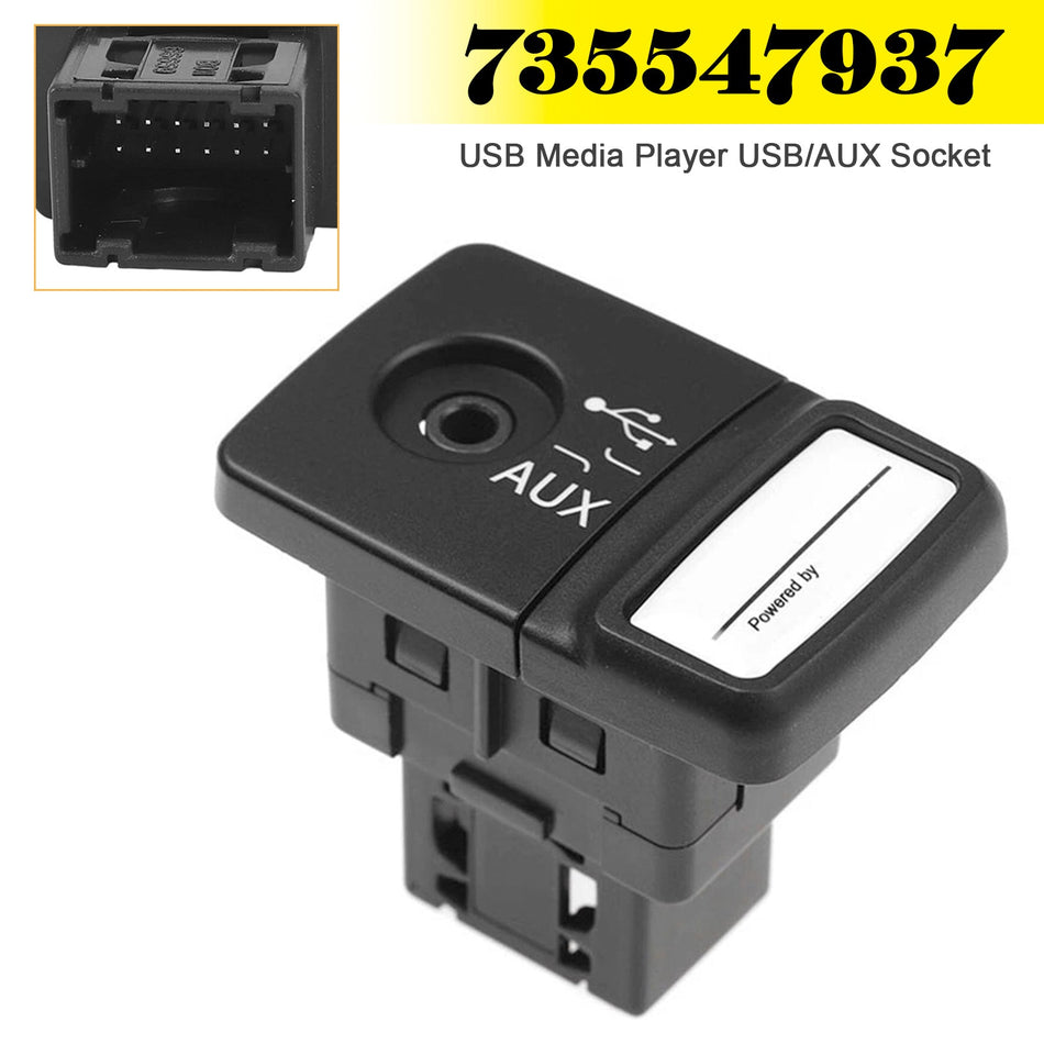 USB Media Player USB/AUX Buchse 735547937 für Fiat 500 Panda Punto