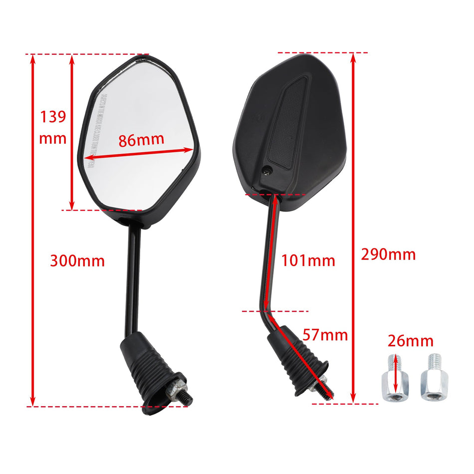 Rückspiegel rechts &amp; links 88110-KZK-F01 88120-KZK-F01 für Honda Dio 110 SCV110F