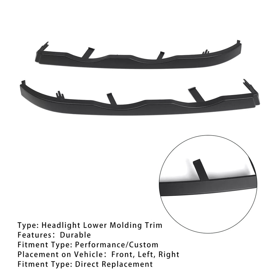 1998-2001 BMW 3er E46 4-Türer 2-teilige Frontstoßstange Scheinwerfer untere Formleiste