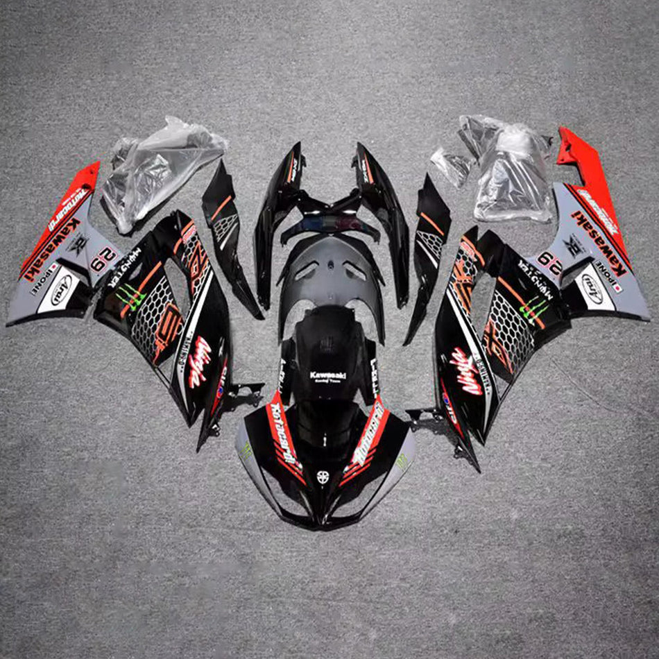 Verkleidungssatz aus ABS-Kunststoff, passend für Kawasaki ZX6R 636 2009-2012