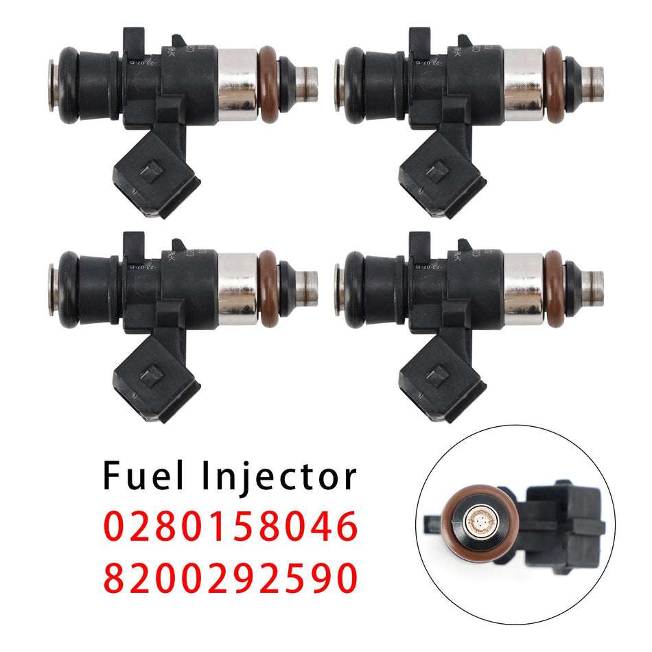 4 Stück Einspritzdüsen für Dacia Sandero Renault Clio III 0280158046 8200292590