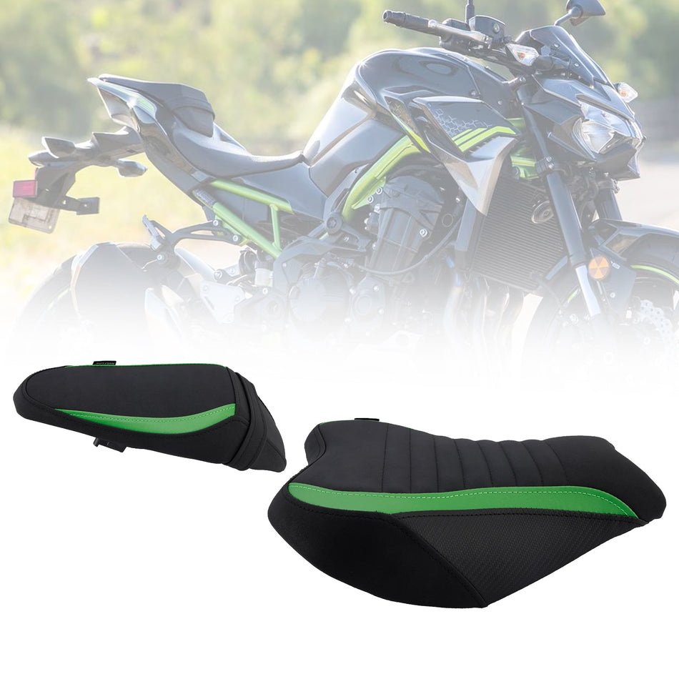 Komplett gepolsterter Fahrer- und Beifahrersitz, schwarz, für Kawasaki Ninja Z900 (2017–2024)
