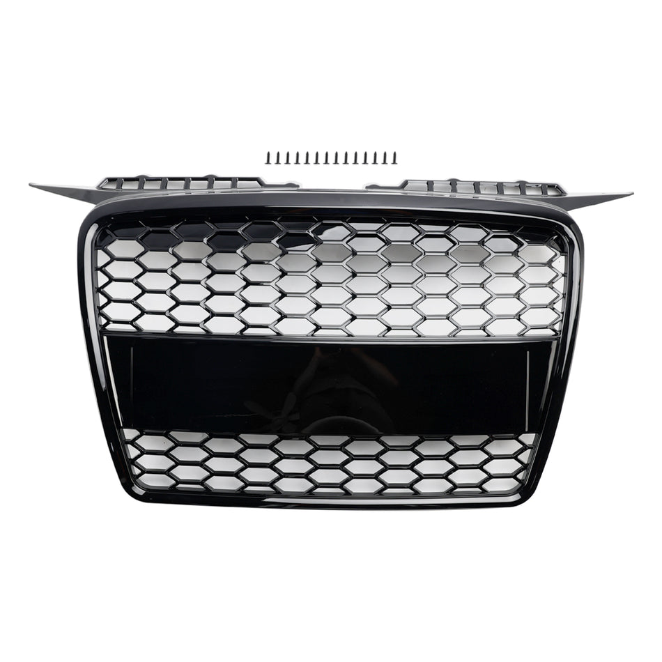 Kühlergrill Wabengrill Front Tuning Grill Emblemhalter Für Audi A3 8P 2004-2008