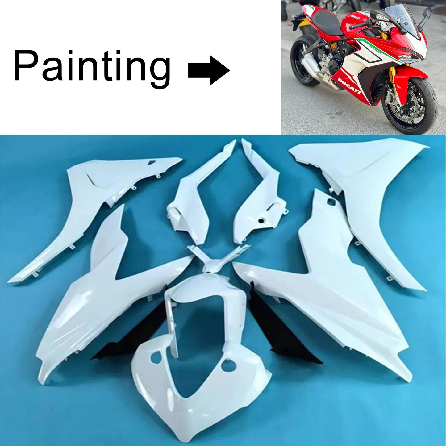 2017-2020 Ducati Supersport 939 939S Einspritzverkleidungs-Kit Karosserie