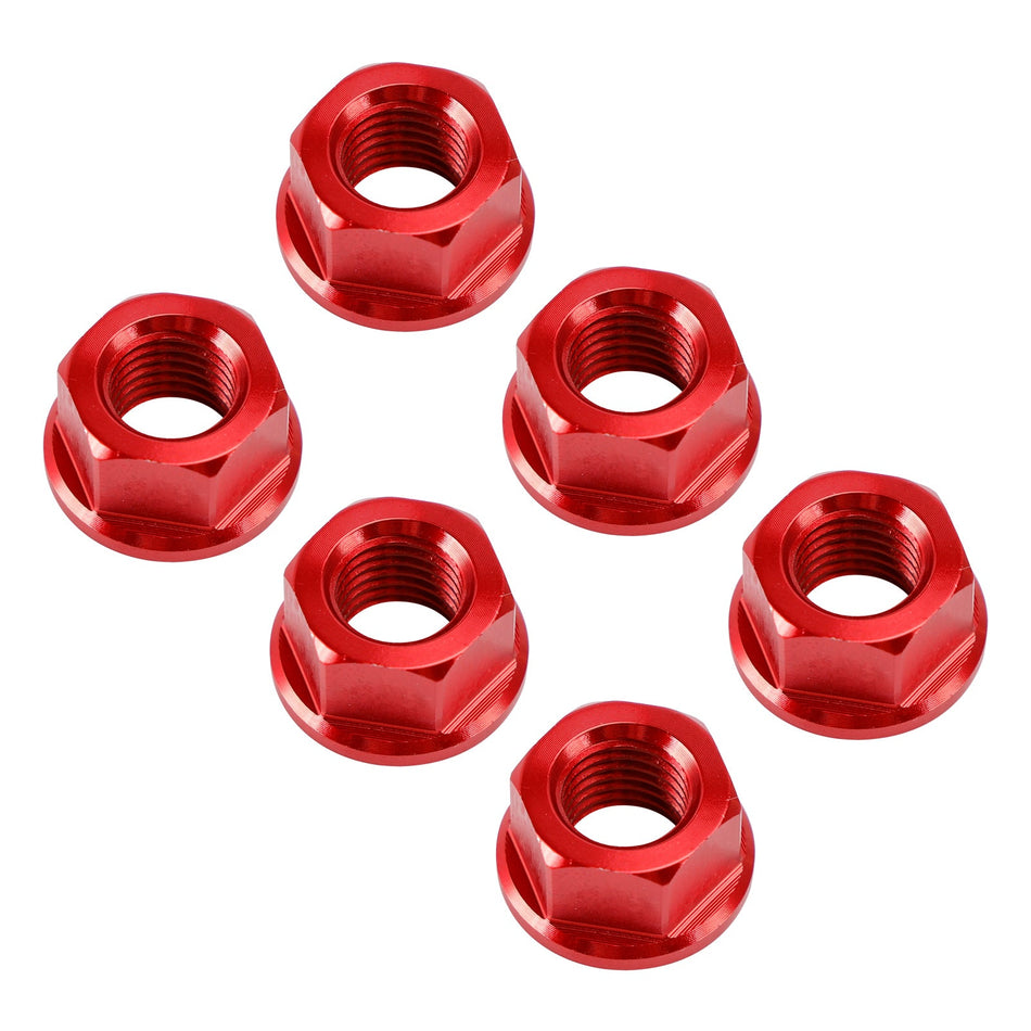 Ritzelmutternsatz M10x1,25 Rot für Yamaha YZF-R1 98-14, R3 15-18, YZF-R6 03-21