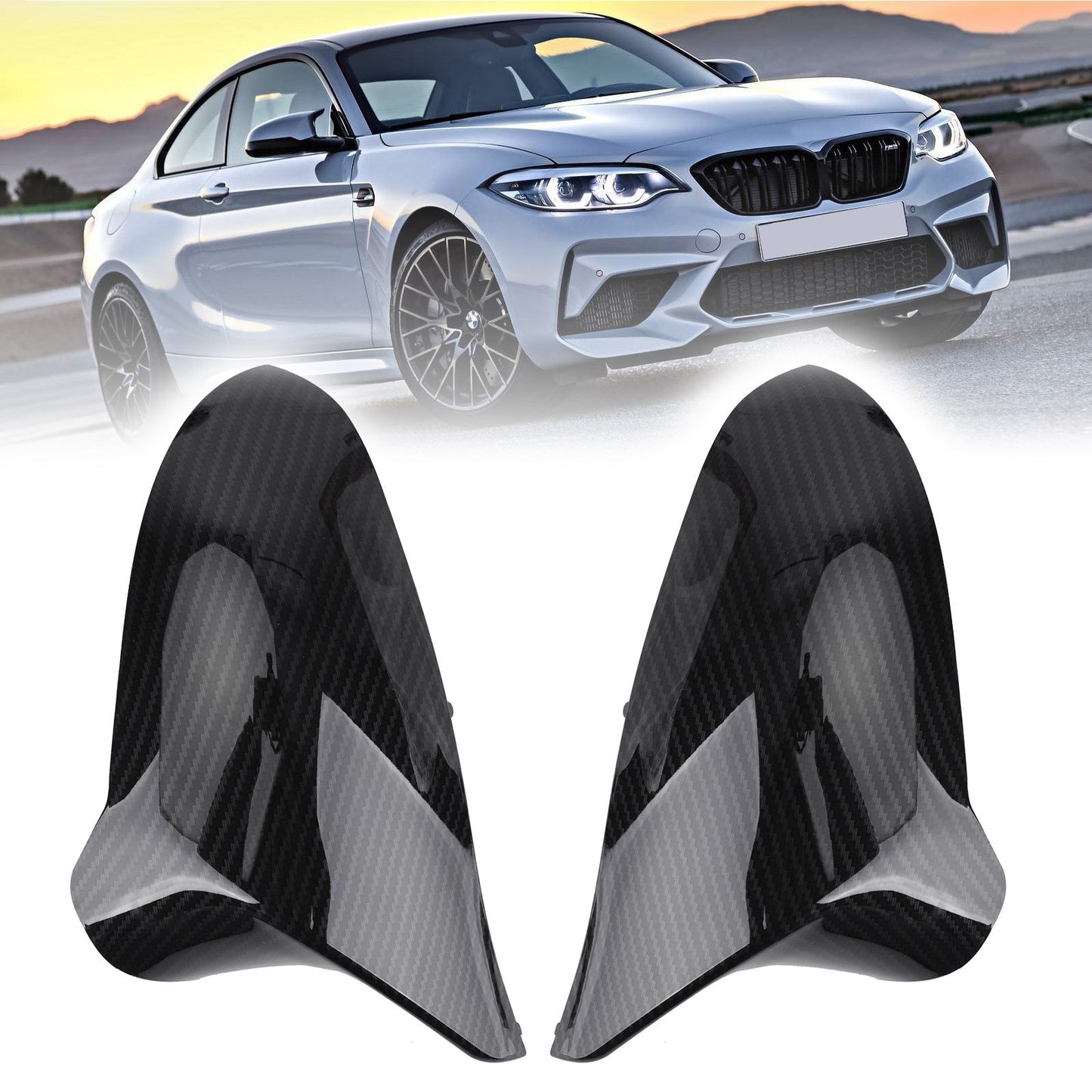 2015-2018 BMW F80 M3 Seitenspiegelabdeckungen Rückspiegelgehäuse Carbon