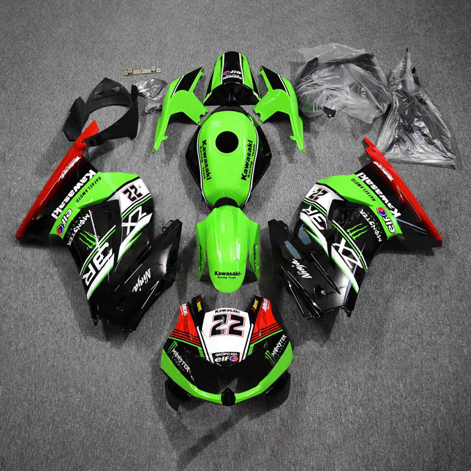 Verkleidungssatz aus ABS-Kunststoff, passend für Kawasaki EX250 Ninja250R 2008-2012