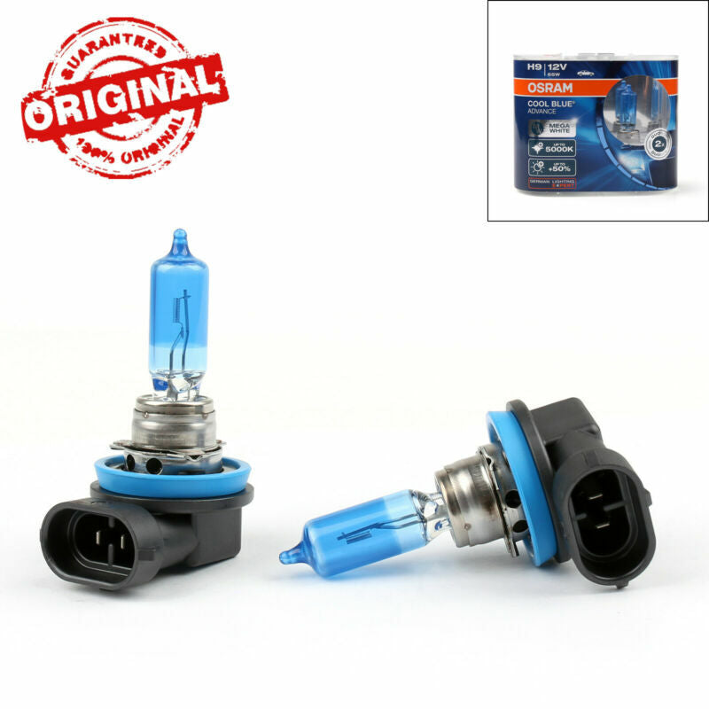 5000K Cool Blanco H9 Hyper+Plus Azul 65W Globe Luces Halogen Bombillas For OSRAM