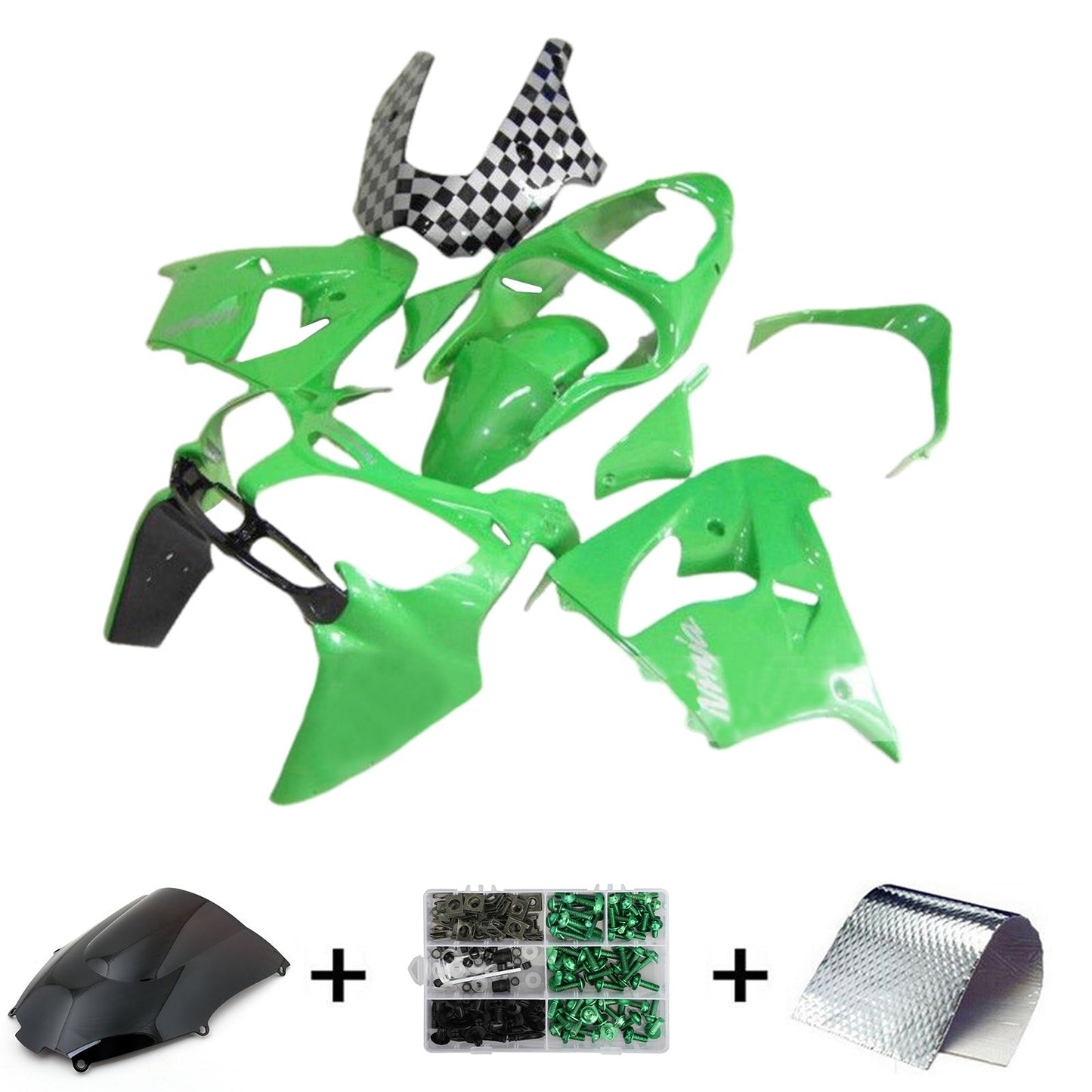 2000-2001 Kawasaki ZX9R Einspritzverkleidungssatz Karosserie Kunststoff ABS