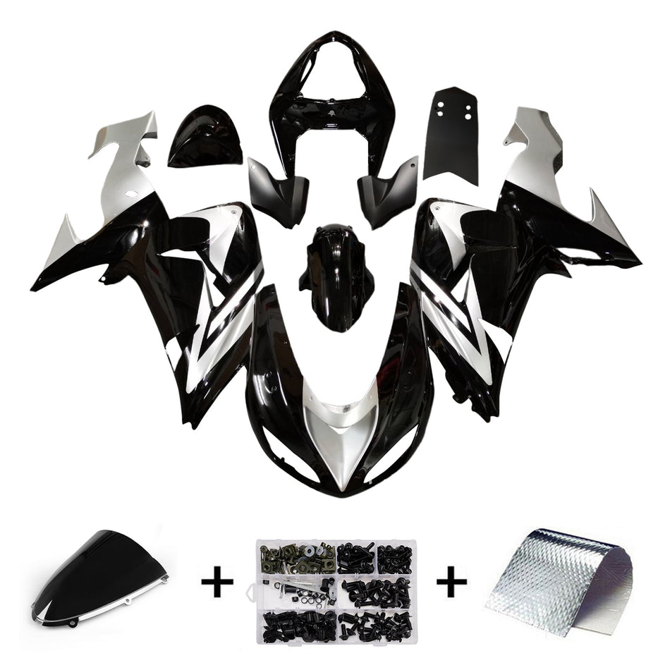 Injection Verkleidung Kit Karosserie Kunststoff ABS fit Für Kawasaki ZX10R 2006-2007