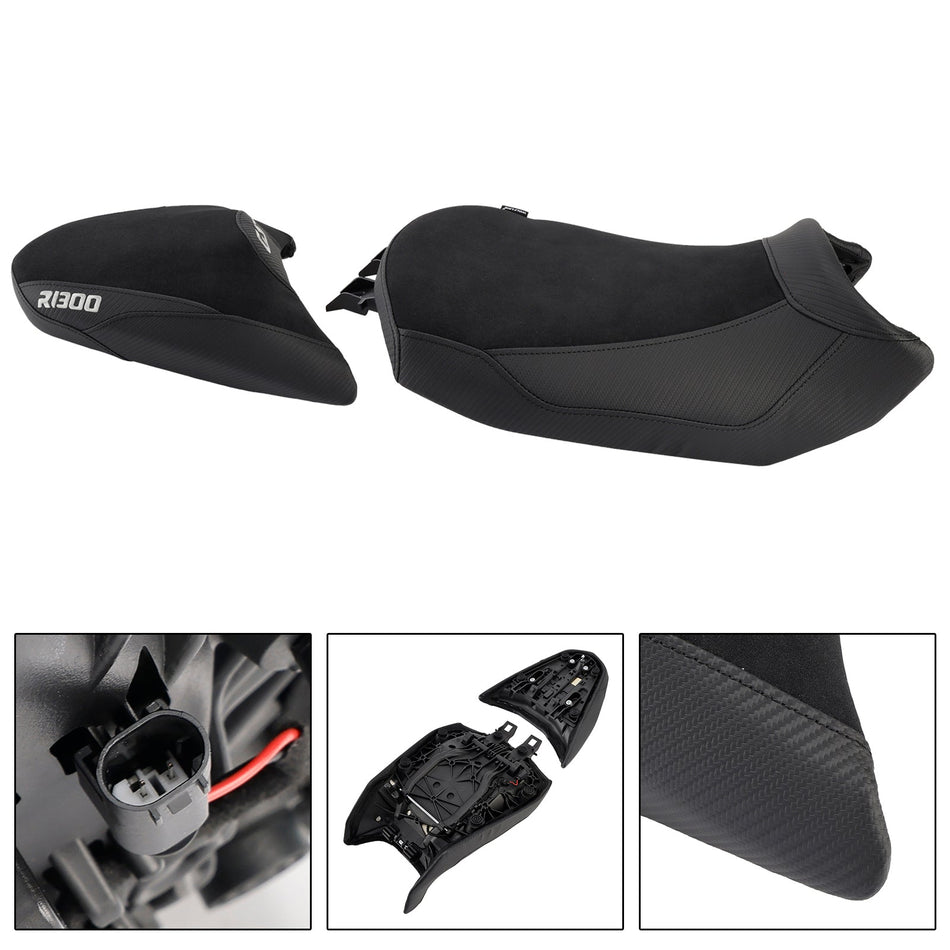 2024-2025 Für BMW R1300GS R 1300 GS untere Frontverkleidung mit Rücksitz für Fahrer und Sozius, Schwarz