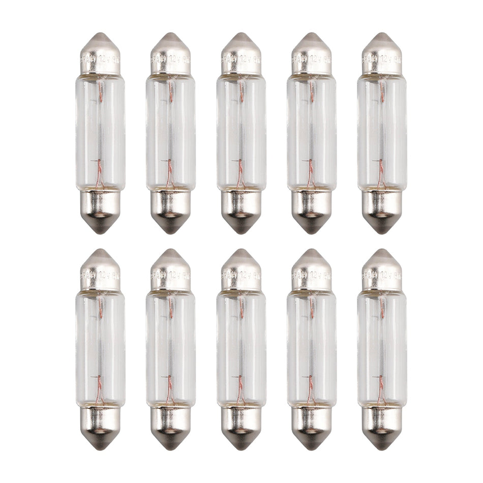 10 STÜCKE Auto Licht Rohrlampe birne C5W SV8.5 43 MM 6413 12 V 5 Watt Für OSRAM