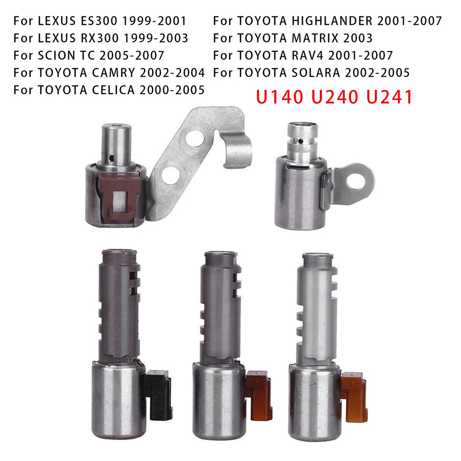 5PCS Übertragung Magnet Kit U140 U240 U241 Für Toyota RAV4 Camry