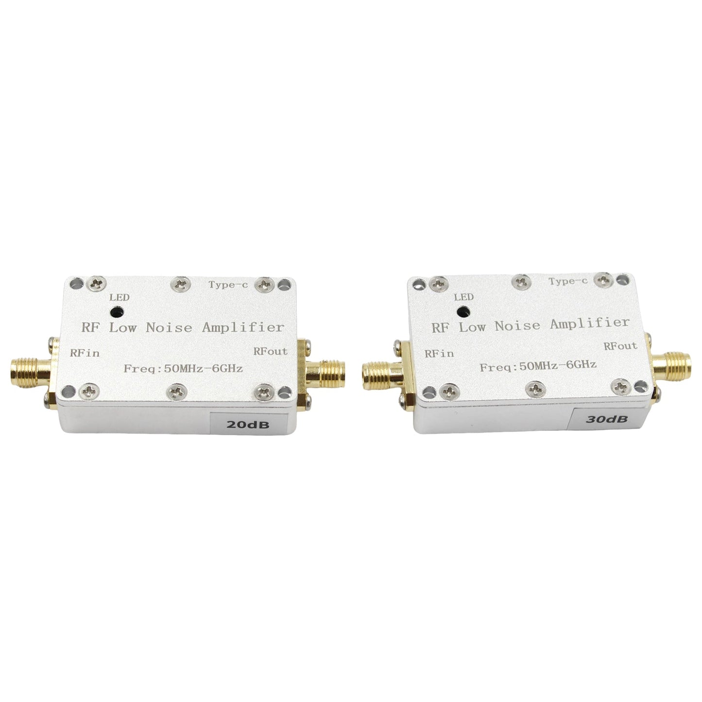 50m-6GHz Radio Frequenz Verst?rker 20dB 30dB High-Gain Front LNA Niedrigen Rauschen Signal