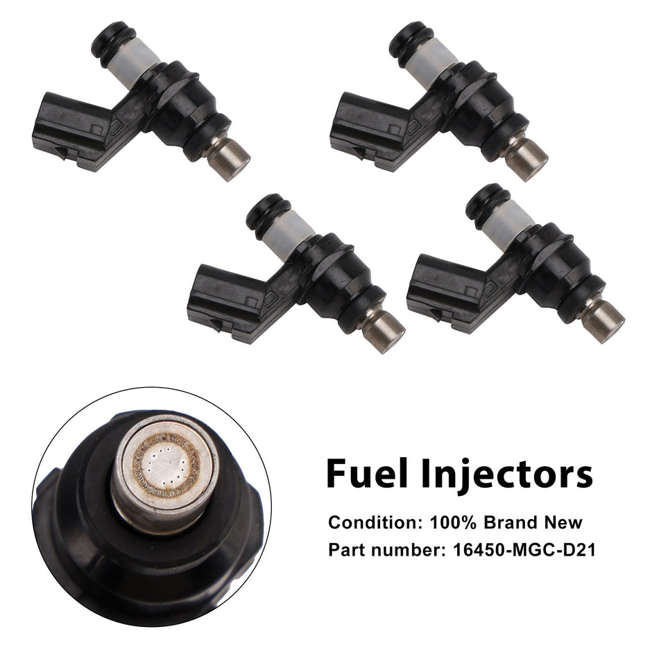 Kraftstoffeinspritzdüsen passend für Honda CB1100 2013-2017 NSS300 Forza 300 4 Stück 16450-MGC-D21