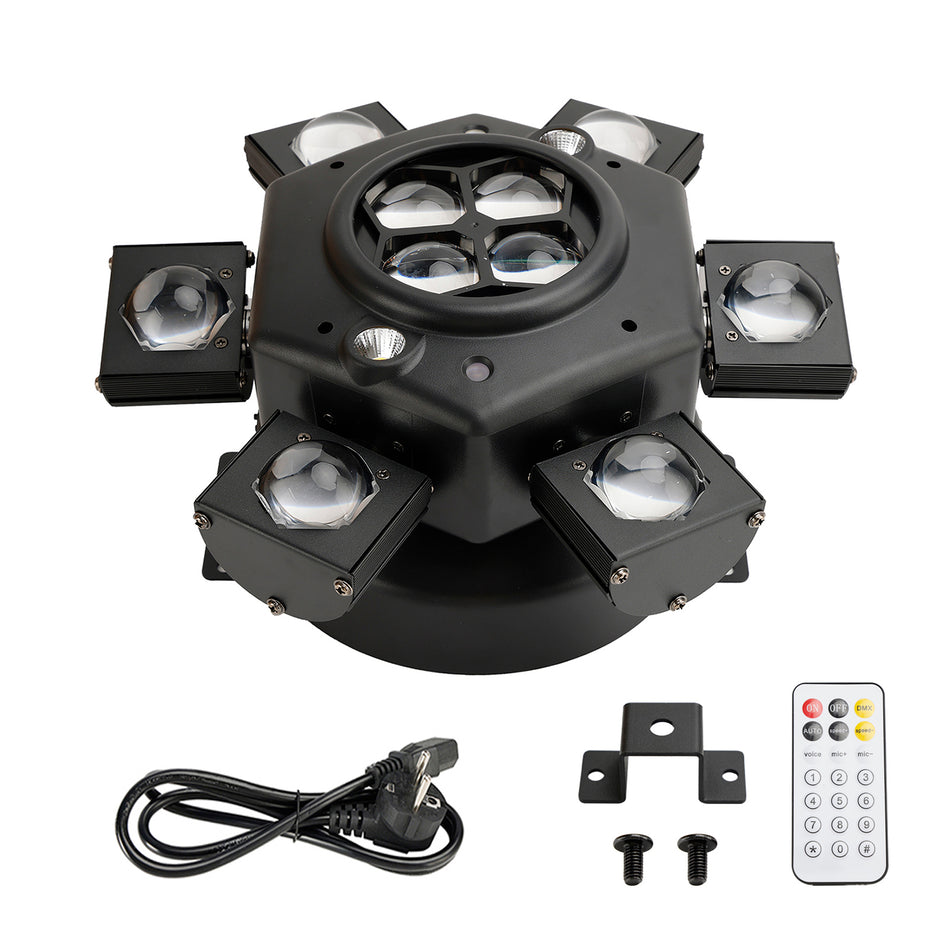 10er LED RGBW Moving Head Stroboskop-Licht Laser Bühnenbeleuchtung Strahl DMX Disco DJ