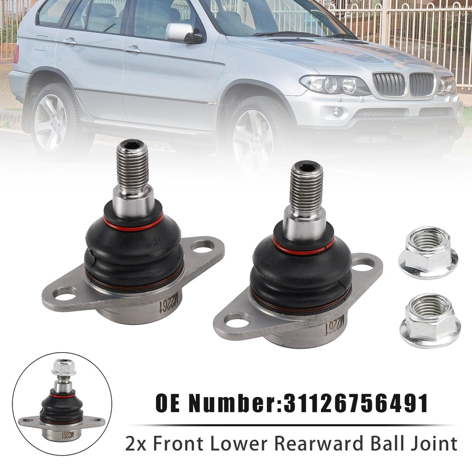 2x Vorderes unteres hinteres Kugelgelenk 31126756491 für BMW X5 E53 2000-2006 Alle Modelle