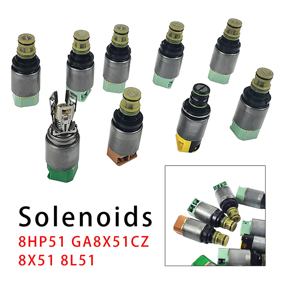 9-teiliges 8X51 8L51 8-Gang-Getriebe-Magnetventil-Set für BMW 3er G20 und 5er