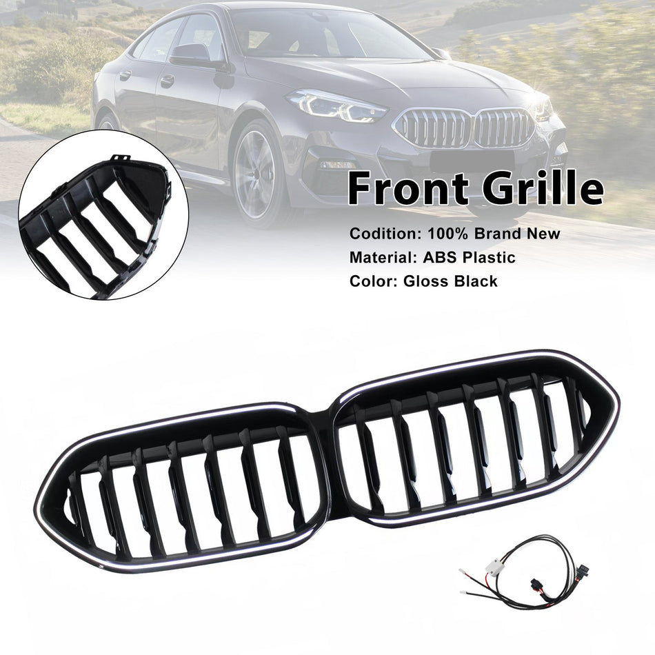 Frontstoßstangengrill, glänzend schwarz, passend für BMW 2er F44 Coupé (2020–2023)