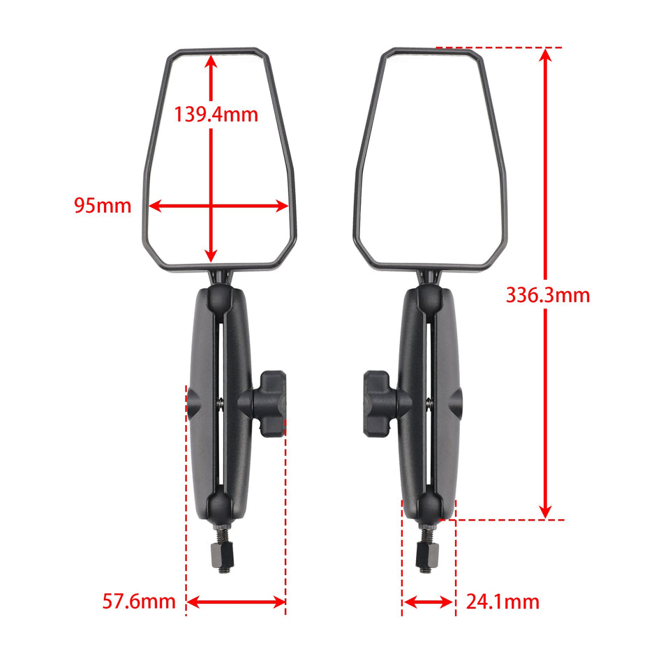 Paar Motorrad Klapp Abenteuer Spiegel Rückspiegel Für ATV Dirt Bike