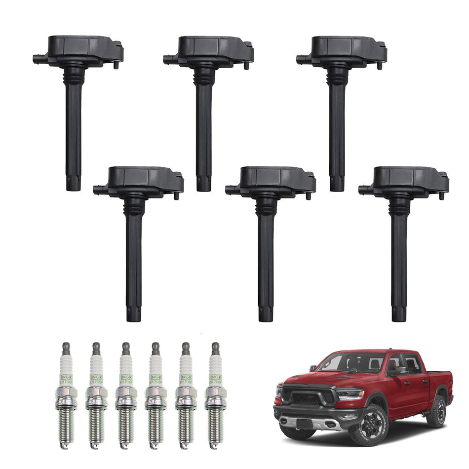 2017-2021 Chrysler Pacifica 3,6 l, 6-teilige Zündspule + Zündkerze UF807 0221504038 68223569AB