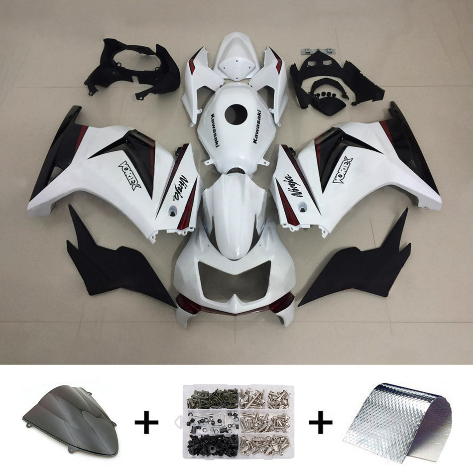 Verkleidungssatz aus ABS-Kunststoff, passend für Kawasaki EX250 Ninja250R 2008-2012