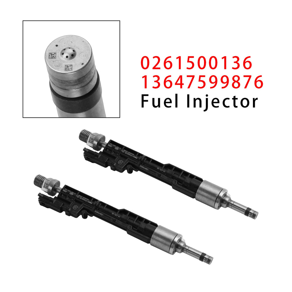 2 Stück Einspritzdüsen für BMW F10 M5 F06 F07 F12 F13 F15 X5 0261500136 13647599876