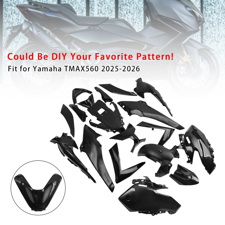 2025-2026 Yamaha TMAX560 Verkleidung, Spritzguss, unlackiert