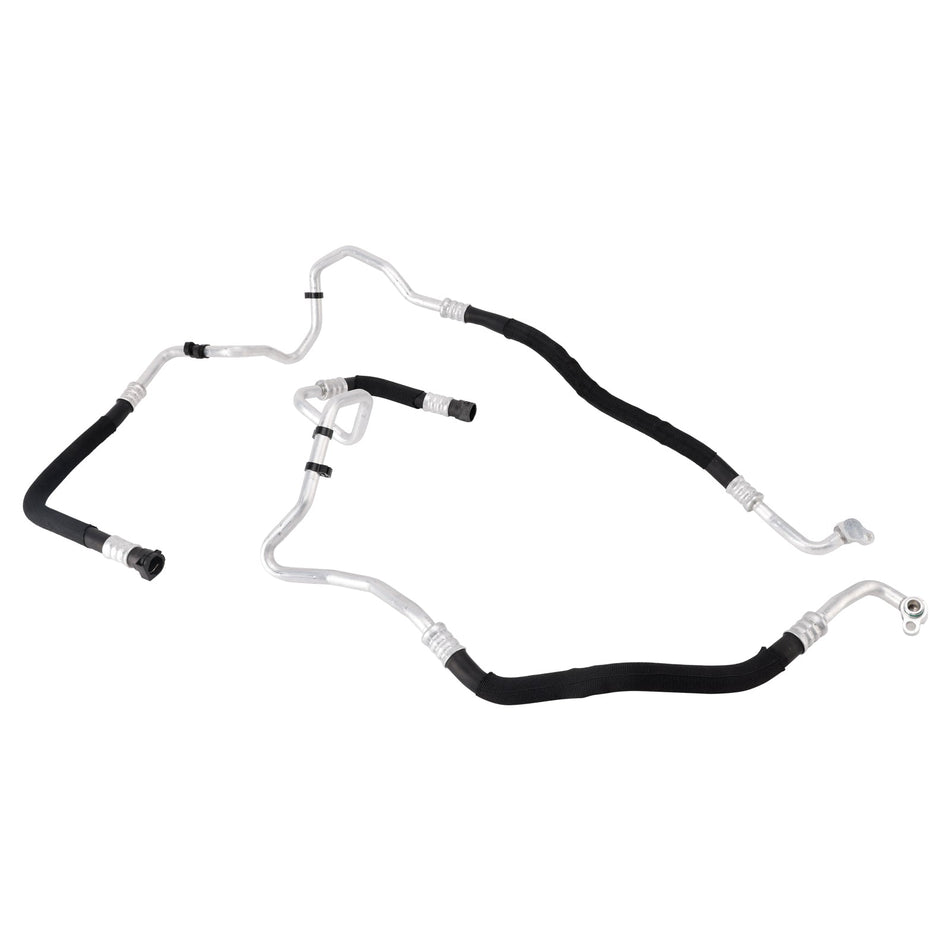 2013–2015 BMW 7er-Reihe (F02-Modifikation) 2 x Motorölkühler-Schlauchrohr, Einlass und Auslass, 17227636879