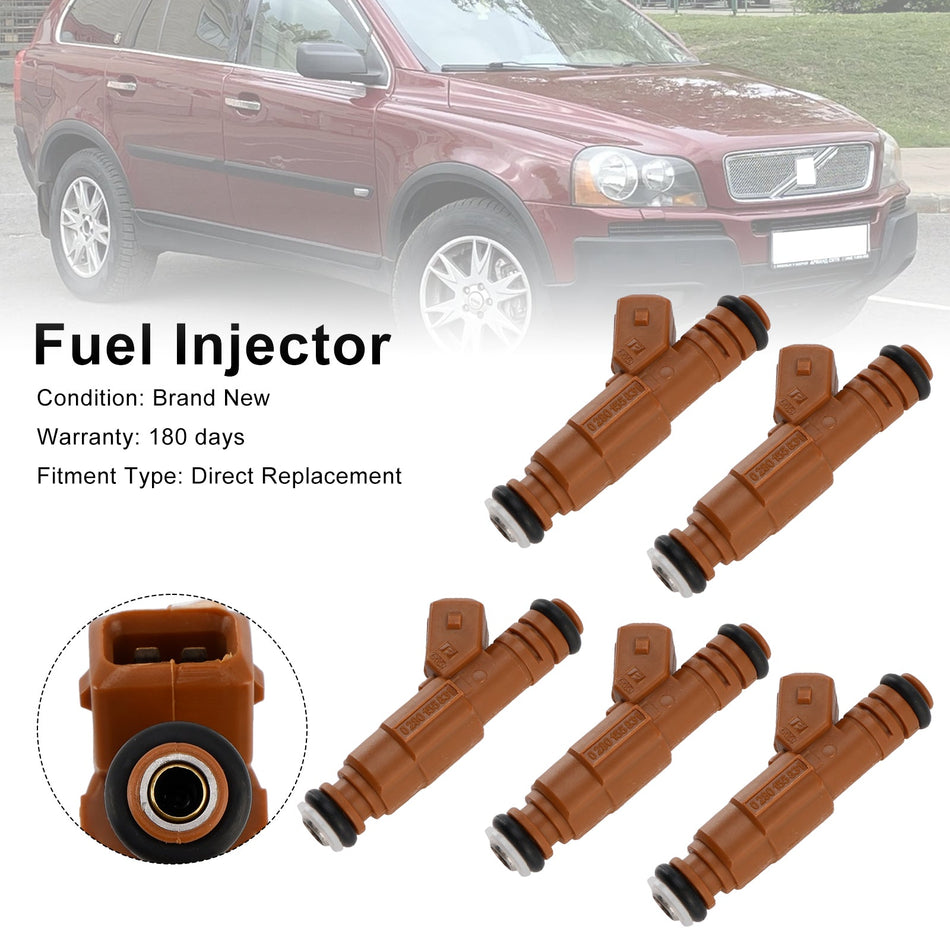 5 STÜCKE Kraftstoffinjektor 0280155831 Fit Volvo S60 S80 C70 XC90 2.4L 2.5L 1998-2009
