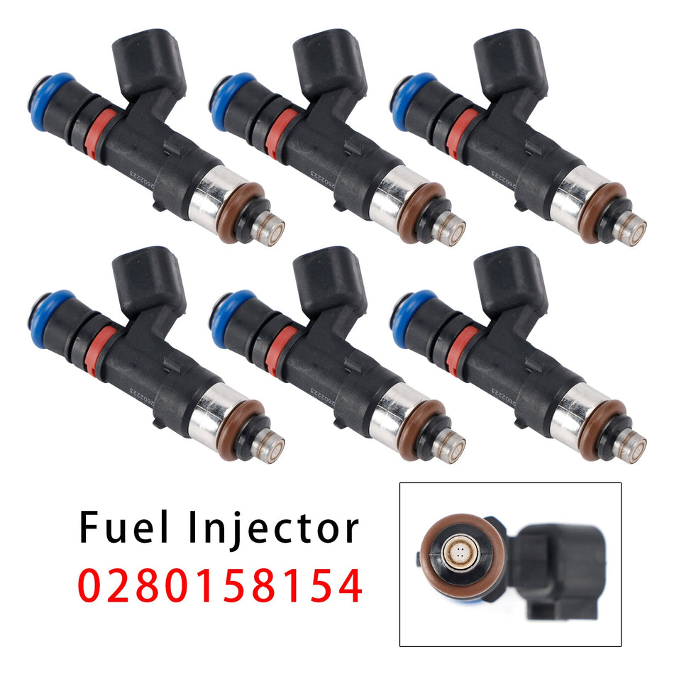 6 Stück Kraftstoffeinspritzdüsen für Saturn Outlook Vue GMC Acadia Enclave 07-08 0280158154