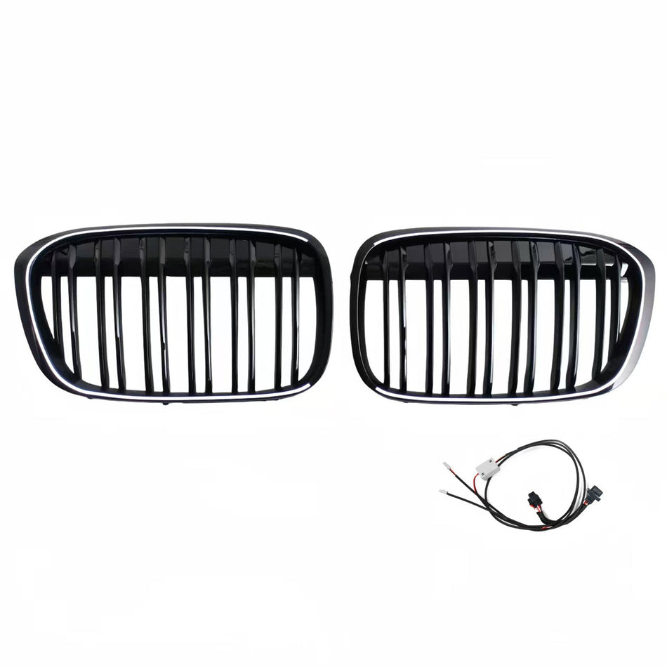 2016–2019 Passend für BMW X1 F48 F49 Frontgrill, zweireihig, glänzend schwarz