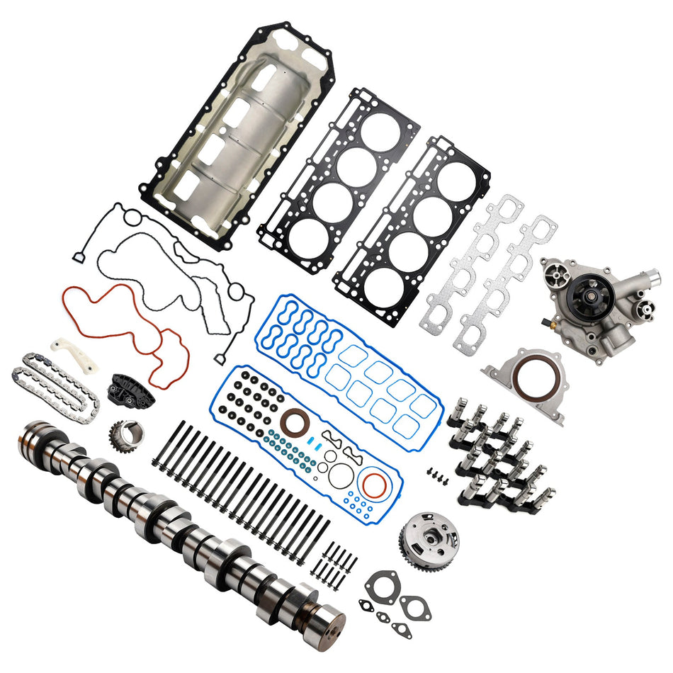 2012–2015 Dodge Charger 6.4L 392ci V8 HEMI 6.4 Hemi MDS-Stößel Nockenwellen-Kit Zylinderkopfdichtungen Schrauben 53021726AD 53022340AC