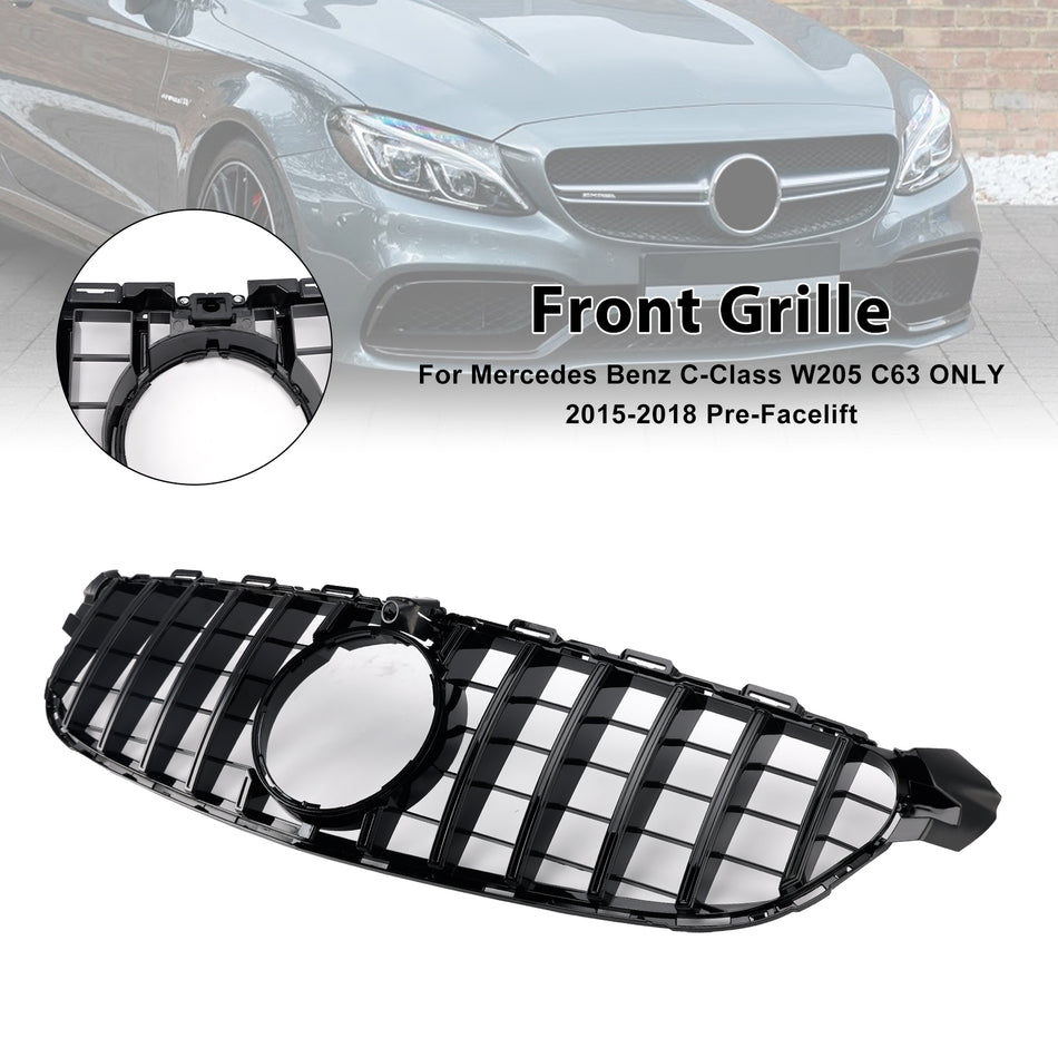 Front Bumper Grill Grille Für Mercedes Benz W205 C63 2015-2018 Pre-Facelift