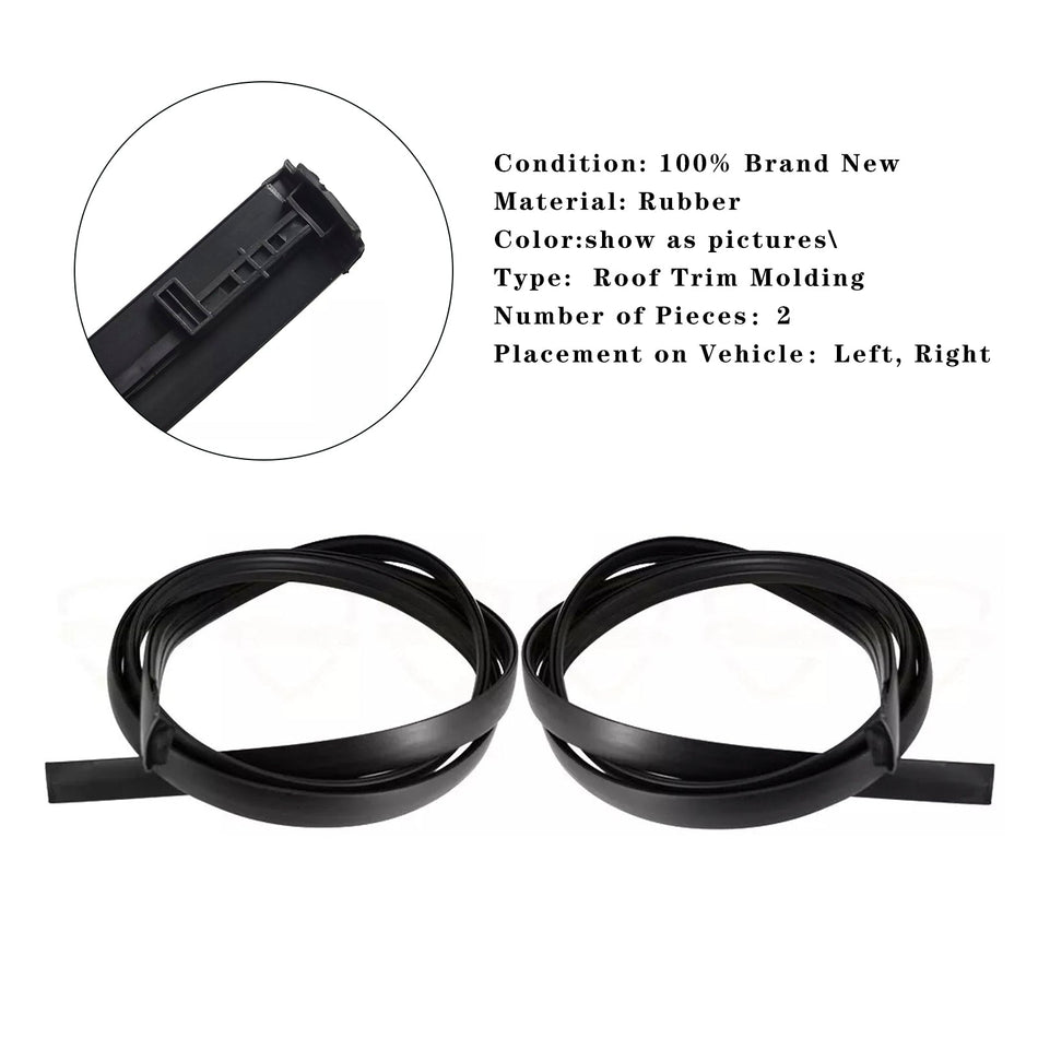 2008-2021 Toyota SEQUOIA 2PCS Dachtropfleiste links und rechts Gummi