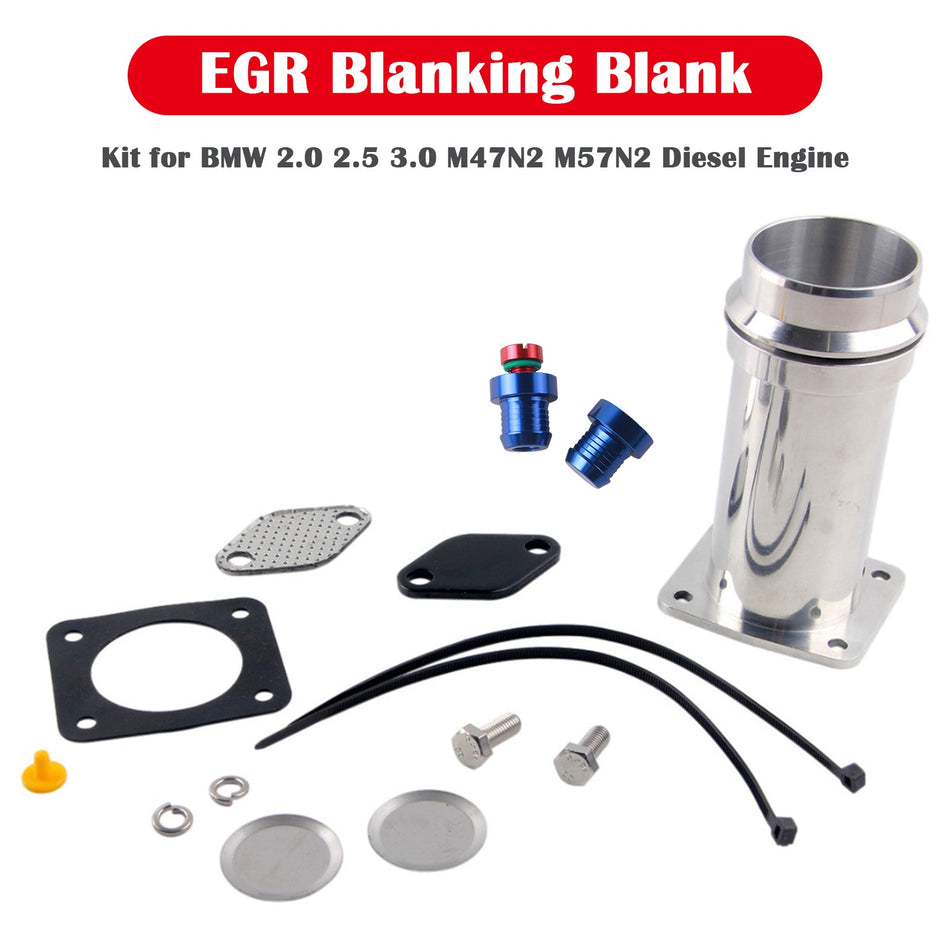 2003–2007 BMW 1 Serie E87 120d 118d EGR Blanking Blank Kit M47N2 M57N2 Dieselmotor
