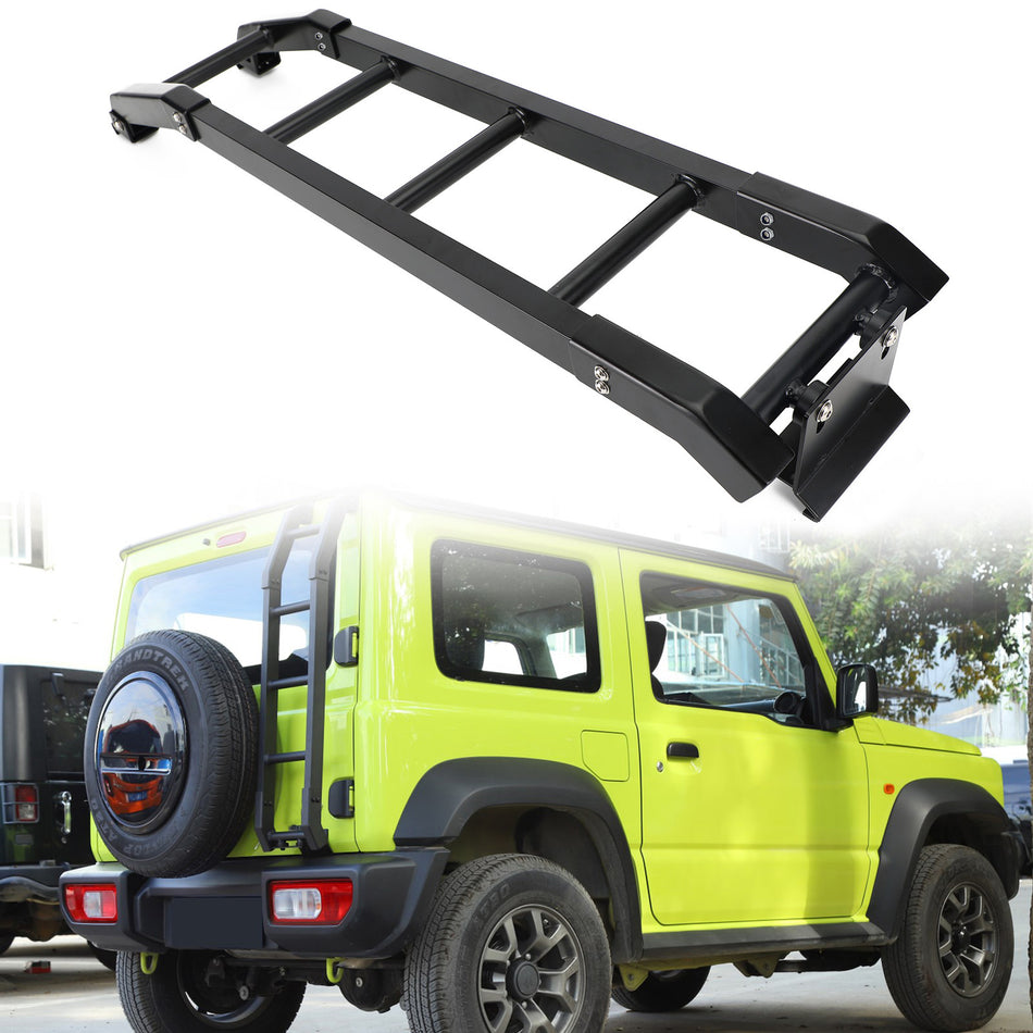 2019+ Suzuki Jimny Aluminium Auto Rückseite Schwanz Tür Leiter Klettern BLK