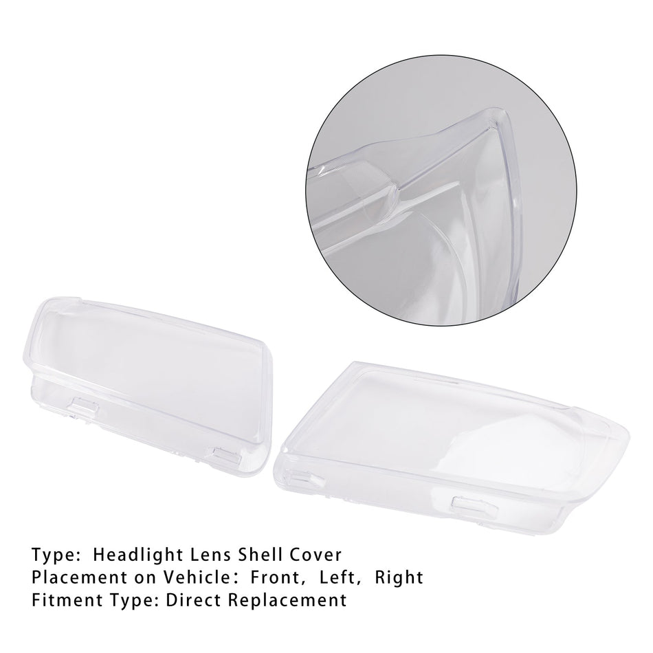 2011–2013 Jeep Grand Cherokee 2 Stück Scheinwerfer-Objektiv-Gehäuseabdeckung, klar