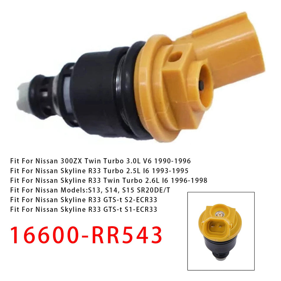 1 Stück Einspritzdüse für Nissan Silvia SR20DET S13 14 15 Skyline R33 16600-RR543
