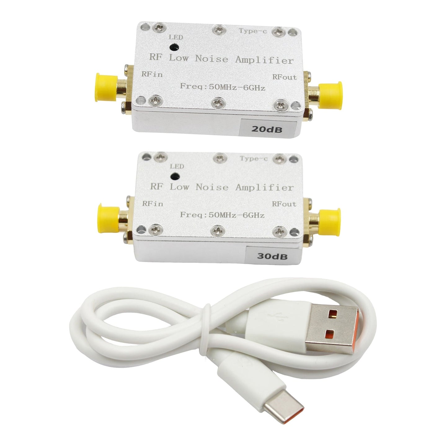 50m-6GHz Radio Frequenz Verst?rker 20dB 30dB High-Gain Front LNA Niedrigen Rauschen Signal