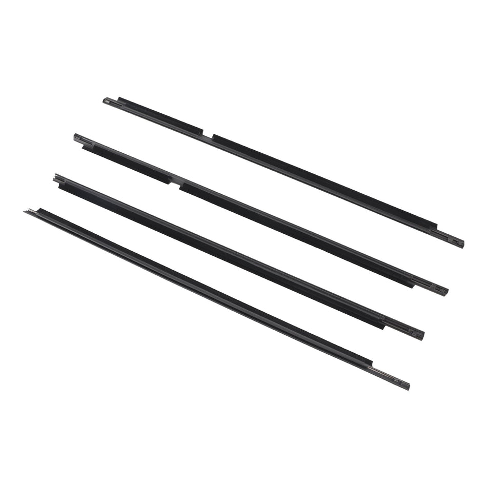 2008-2015 Toyota Land Cruiser LC 200 4PCS Türglas Gürtel Äußere Formteil Dichtungsstreifen