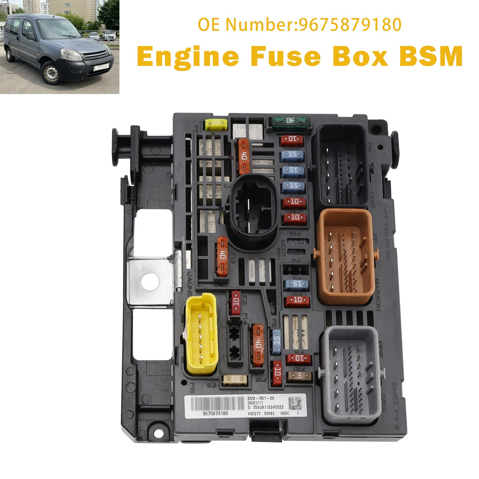 2008–2019 Citroen Berlingo 9675879180 Motorsicherungskasten BSM