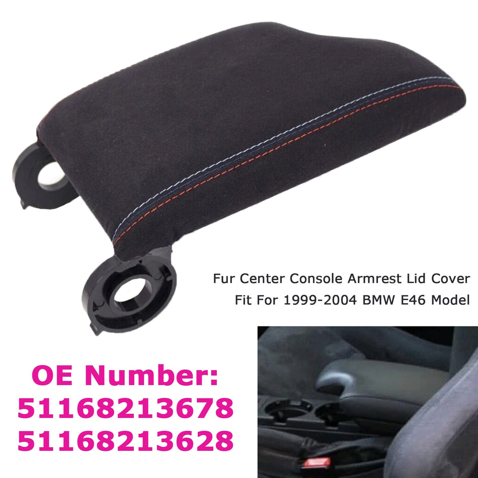 1999–2004 BMW 3er E46 M3 Fell Mittelkonsole Armlehne Abdeckung Deckel