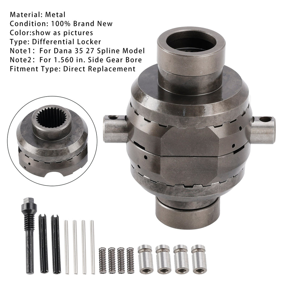 Hintere Differentialsperre SL M35-1.5-27 Für Jeep Wrangler Dana 35 27 Spline 84-04