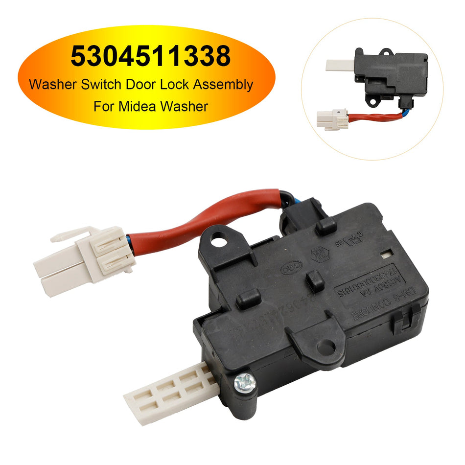 5304511338 Waschmaschinenschalter-Türschlossbaugruppe für Frigidaire-Waschmaschine