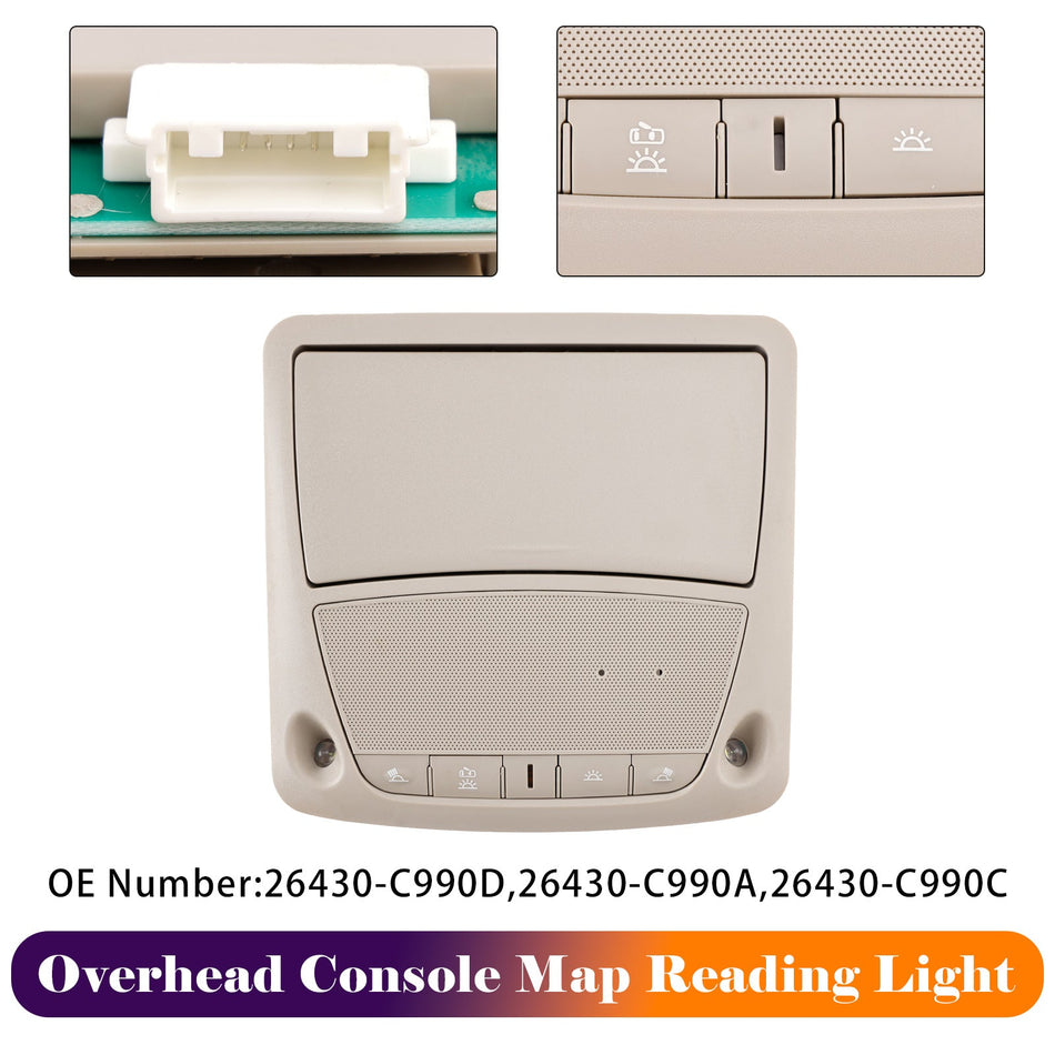 Dachkonsolen-Kartenlesegerät, hellgrau, 26430-C990A, für Nissan Altima 2013-2018