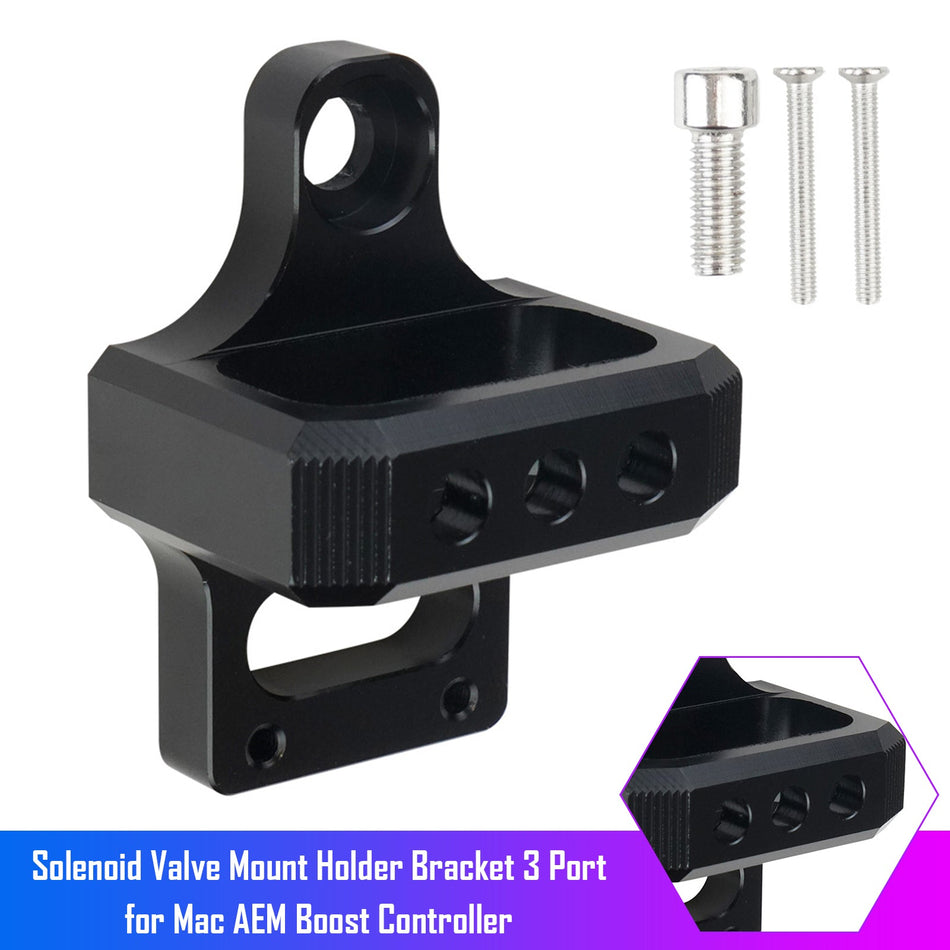 Magnetventilhalterung Halter Halterung 3 Port für Mac AEM Boost Controller