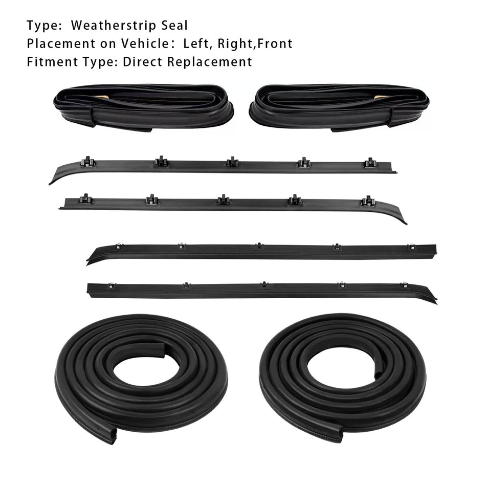 Tür Fenster Weathers Dichtungen Set Kit Für Chevy GMC C10 K10 1982-1991