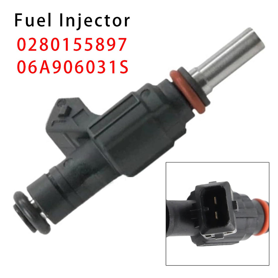 1 Stück Einspritzdüse für VW Golf IV, Audi TT, A3, Seat 1.8T, Teilenummer 0280155897, 06A906031S